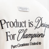 Pure Knockout T -shirt Box fit Crema 19473
