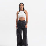 Pure Knockout Crop Top Blanco 19490