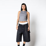 Pure Dopamine Grey Rib Tank Top