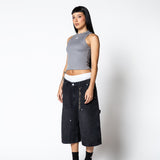 Pure Dopamine Grey Rib Tank Top