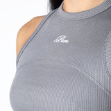 Pure Dopamine Grey Rib Tank Top