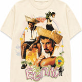 Vintage Demand 'Benito' Cream Tee